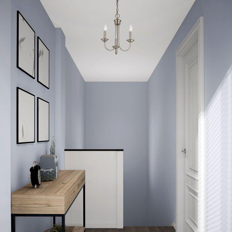 Livex Lighting Estate 3 - Light Chandelier in  Brushed Nickel