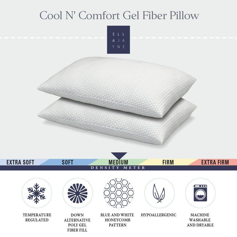 Gel Fiber Pillow with CoolFlex Technology (Set of 2)