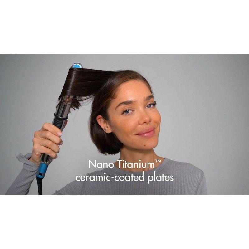 BaBylissPRO Nano Titanium Prima3000 Ionic Straightening Flat Iron - Blue - 1.25"