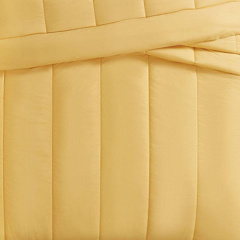Brooklyn Loom 3pc King Percale Comforter Set Mustard Yellow