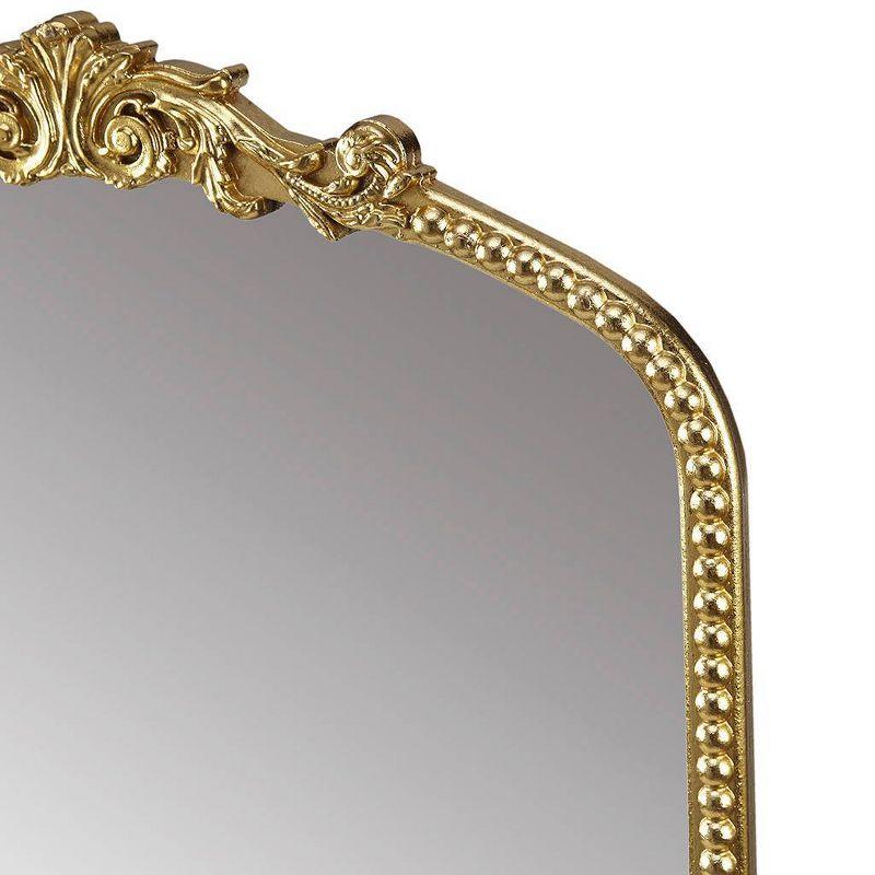 Lilbeth Beaded Arch Wall Decor Mirror Gold - Madison Park: Vintage-Inspired, Resin Details, MDF Frame