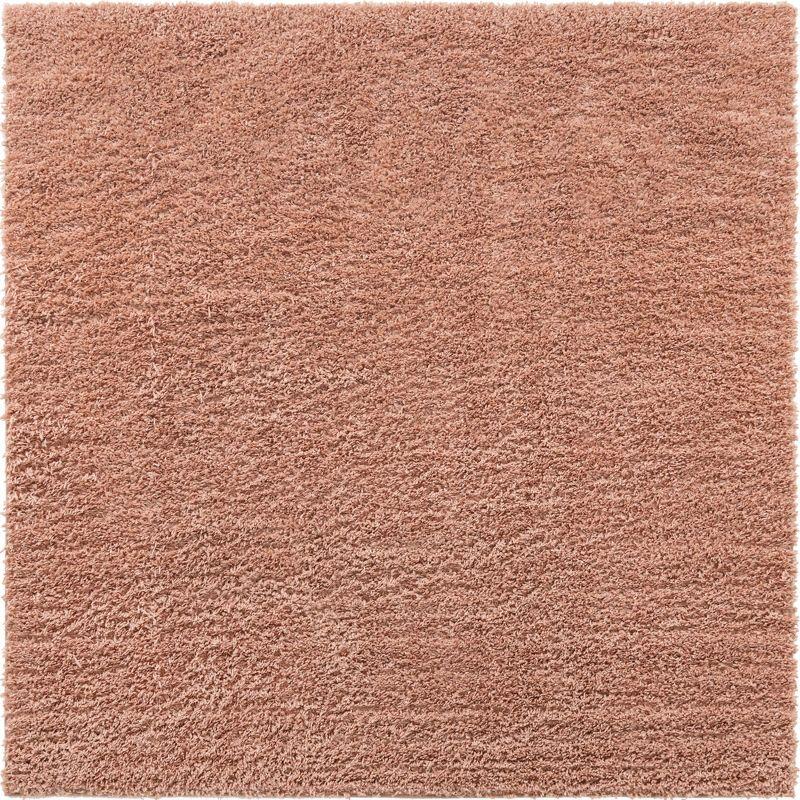 Unique Loom 8' 0 x 8' 0 Davos Shag Dusty Rose Area Rug