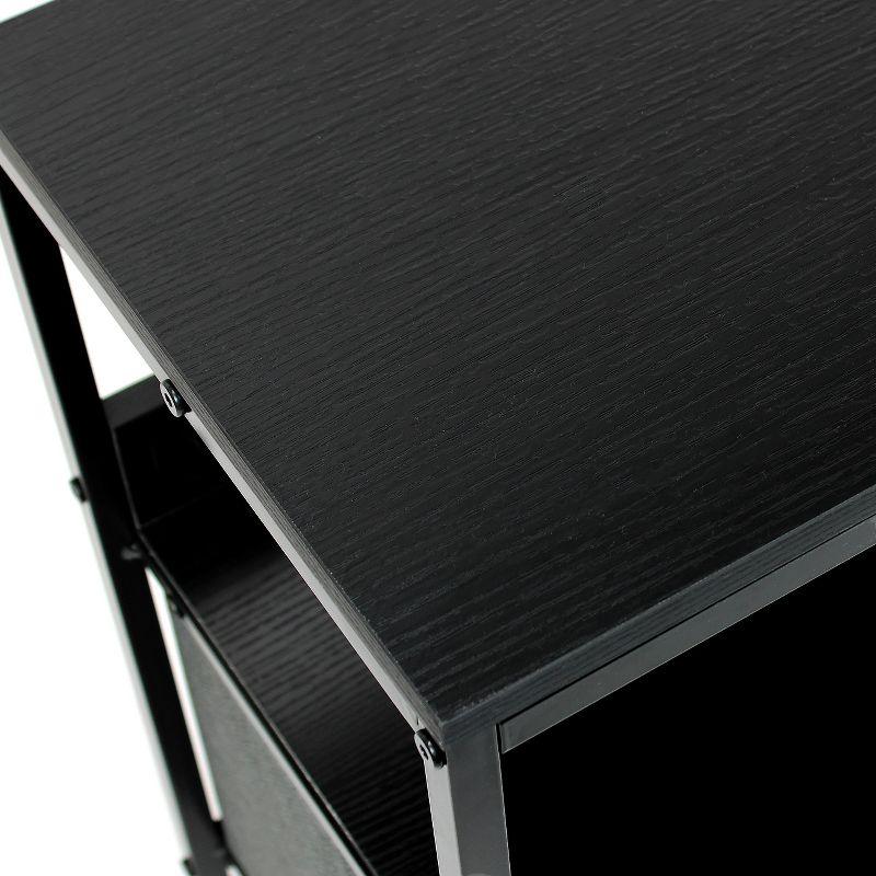 Sorbus 2 Drawer TV Stand Dresser with Wood Top (Black)