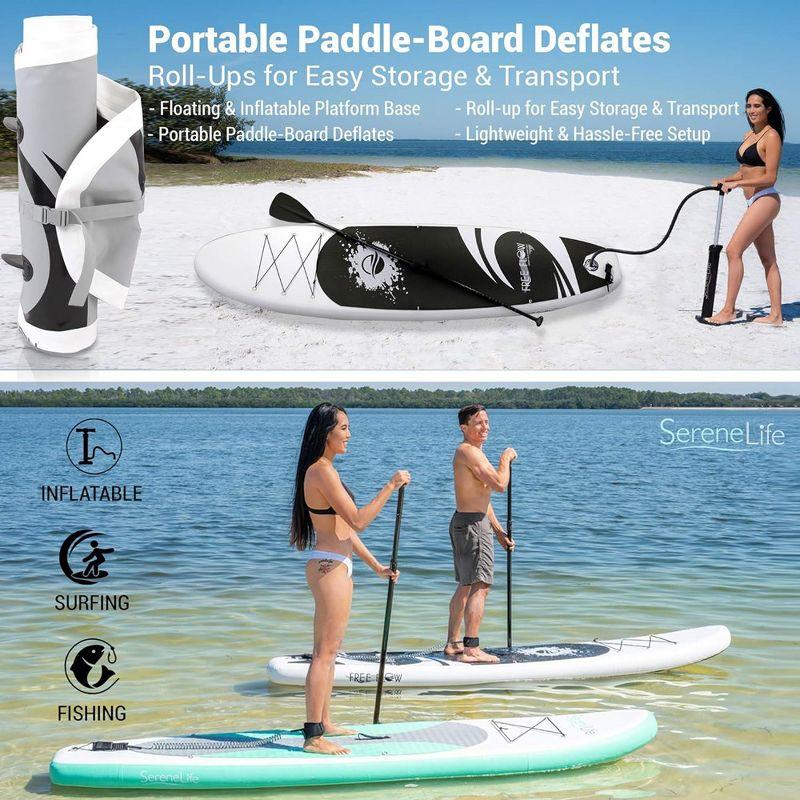 SereneLife Inflatable Stand Up Paddle Board