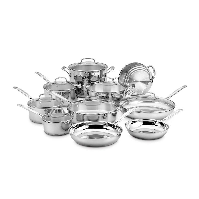 Cuisinart Chef's Classic 17 Piece Stainless Steel Cookware Set