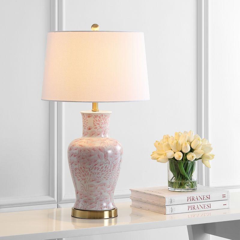 Calli Table Lamp (Set of 2) - 28 Inch Height - TBL4161 - Pink/White - Safavieh