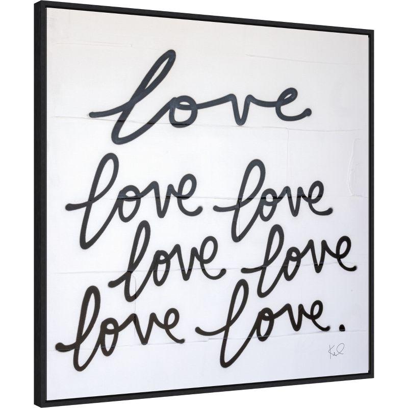 Amanti Art Love Times Seven Sq by Kent Youngstrom Framed Canvas Wall Art