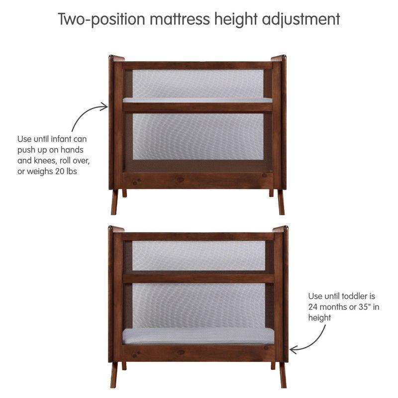 BreathableBaby BreathableBaby Breathable Mesh 2-in-1 Mini Crib, Greenguard Gold Certified