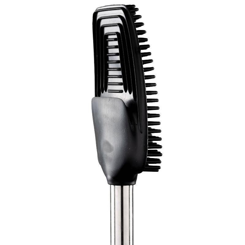 Toilet Brush Holder Stainless Steel/Black - Bath Bliss