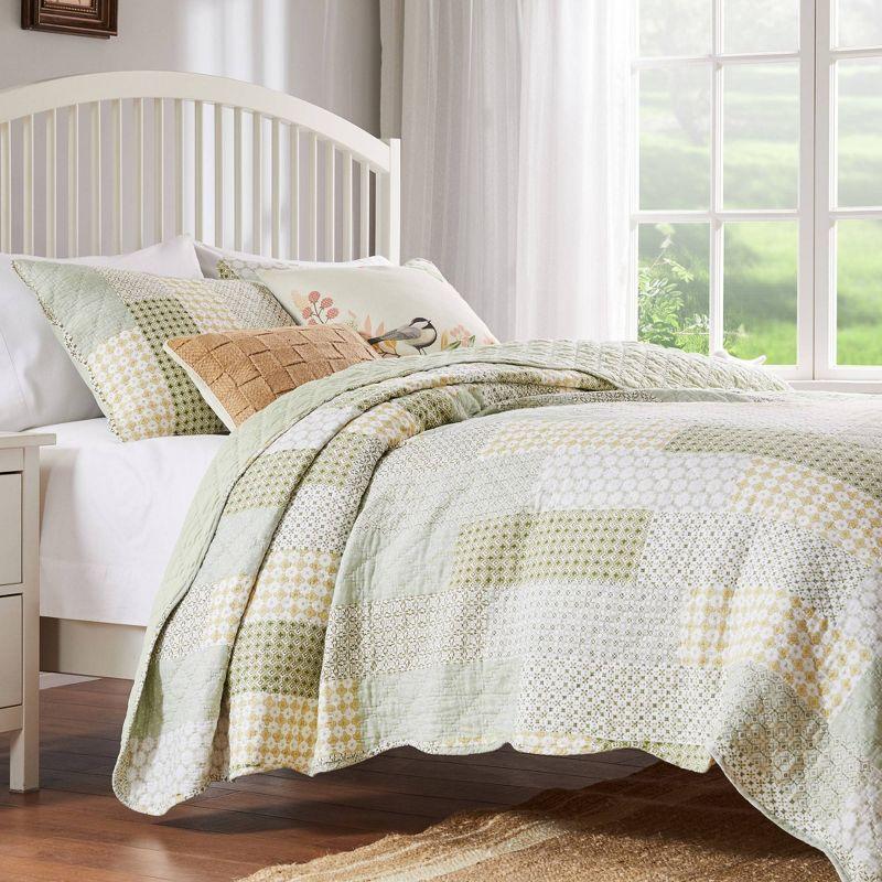Barefoot Bungalow Juniper Modern Patchwork Print Quilt Set