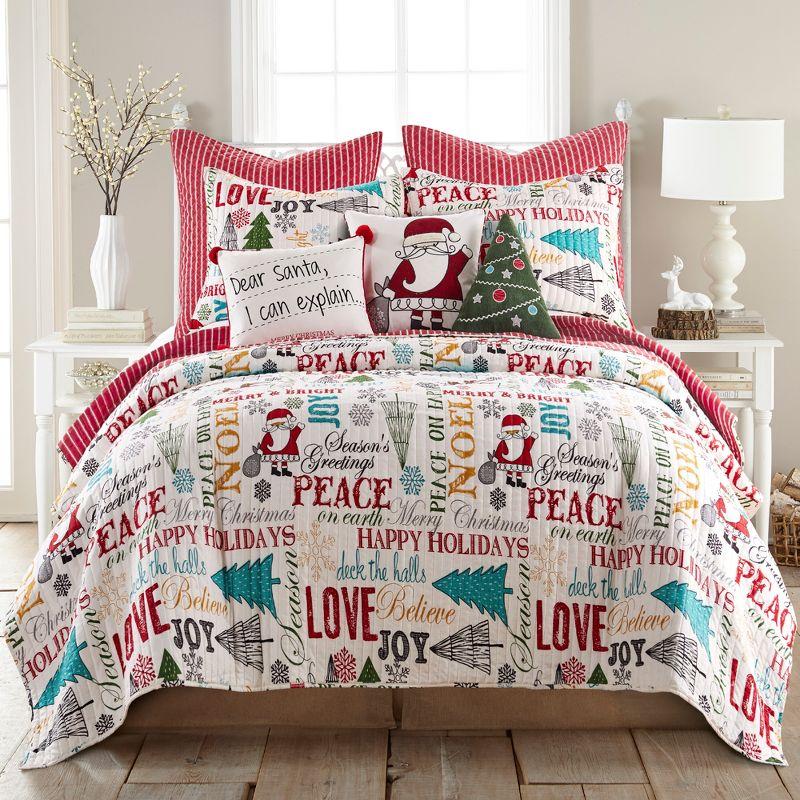 Santa Claus Lane - Christmas Tree Decorative Pillow - Levtex Home