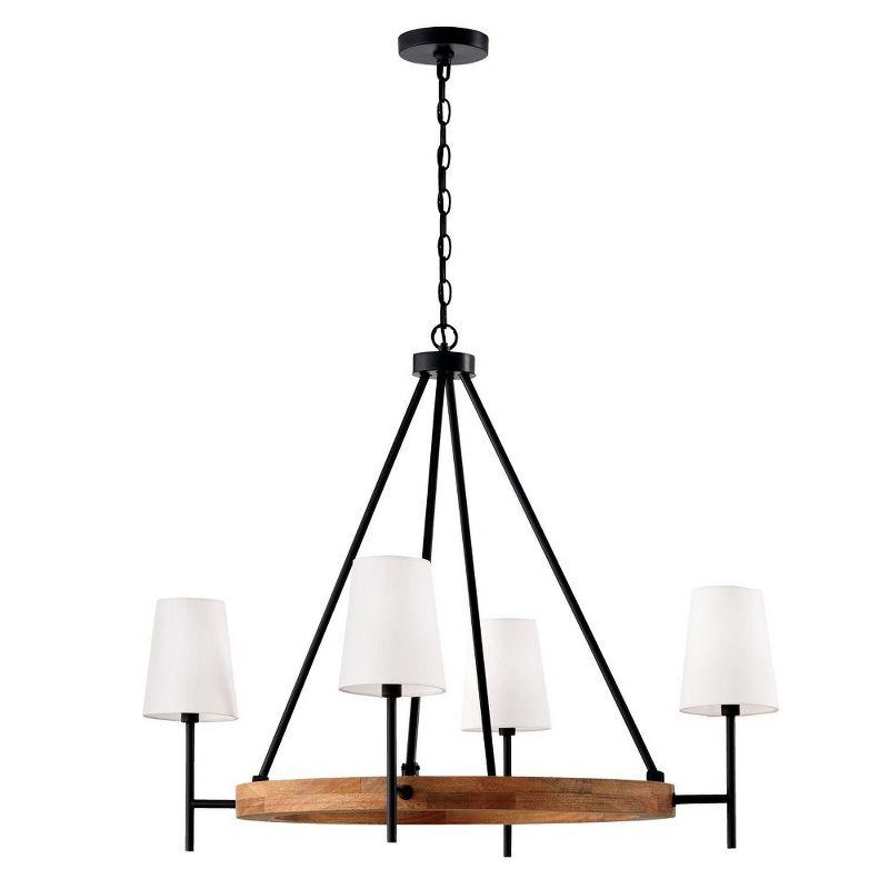 Jonah 4 - Light Dimmable Wagon Wheel Chandelier