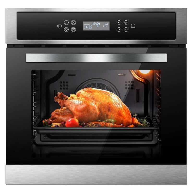 Electric oven,Built-in Over with 8 automatic recipes,Multifunctional timer,safety lock,LED Screen,Smart Touch Control,240V,2800W,5 Rack Positions