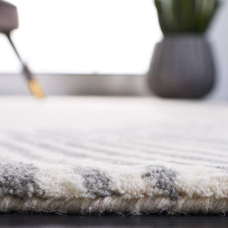 Fifth Avenue FTV129 Hand Tufted Indoor Area Rug - Ivory/Grey - 8'x10' - Safavieh