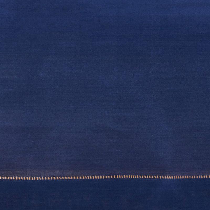 Saro Lifestyle Classic Hemstitch Border Tablecloth, Navy Blue, 72" x 72"