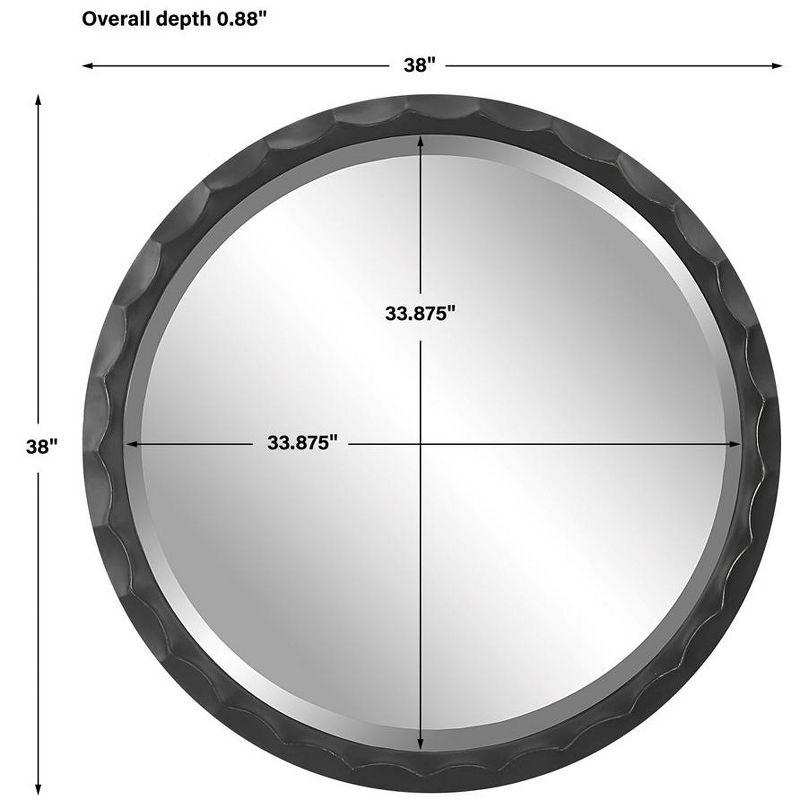 Uttermost Scalloped Edge Round Mirror