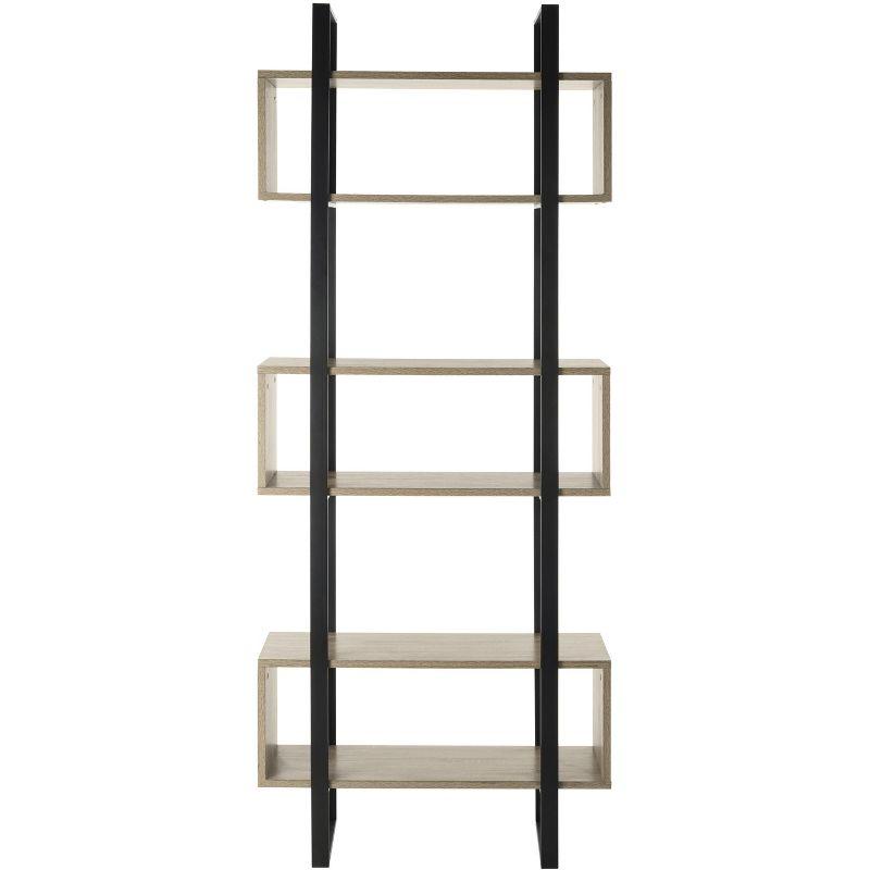 Adhara Etagere - FOX4278 - Light Brown/Black - Safavieh Couture