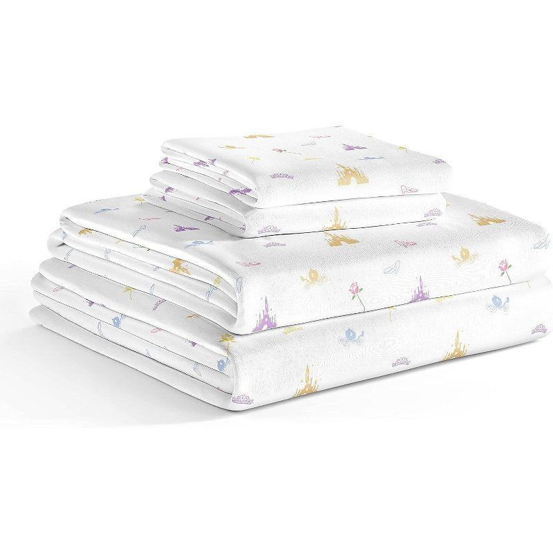 CGK Linens 4 Piece Kids Microfiber Sheet Set - Wrinkle Free - Cute, Cozy, Soft