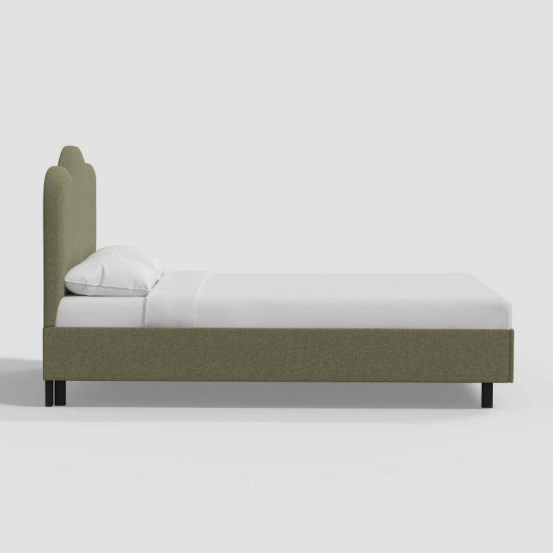 Mino Platform Bed - Sage Linen / Full
