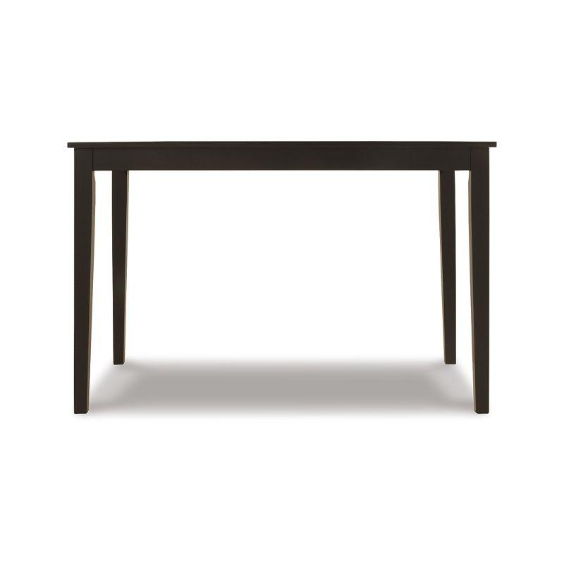 Signature Design by Ashley Contemporary Kimonte Dining Table, Dark Brown