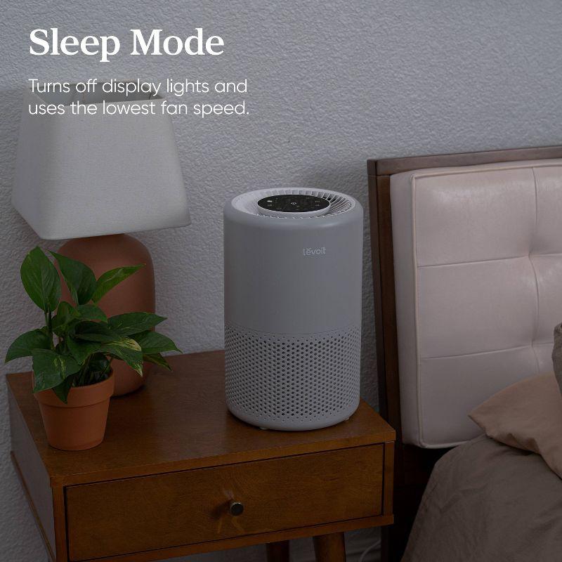Levoit Core 200s Smart Air Purifier Gray: 1-Year Warranty, 4 Settings, ETL & CARB Certified, Energy Star, 100-300 sq. ft.