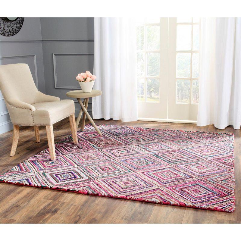 Nantucket Multicolor 8' x 8' Square Hand-Tufted Wool Rug