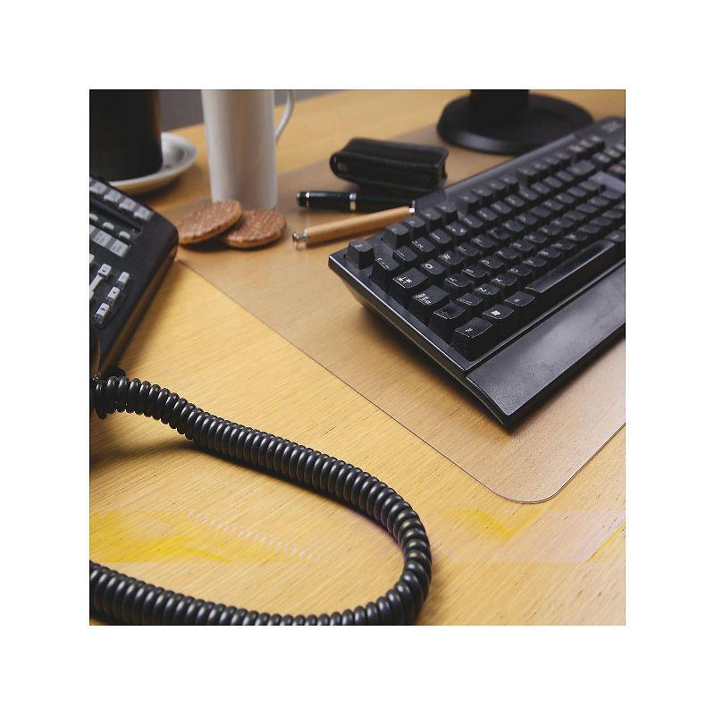 Floortex Anti-Microbial Desk Pad 17"x22" Clear FPHMTM4356EV