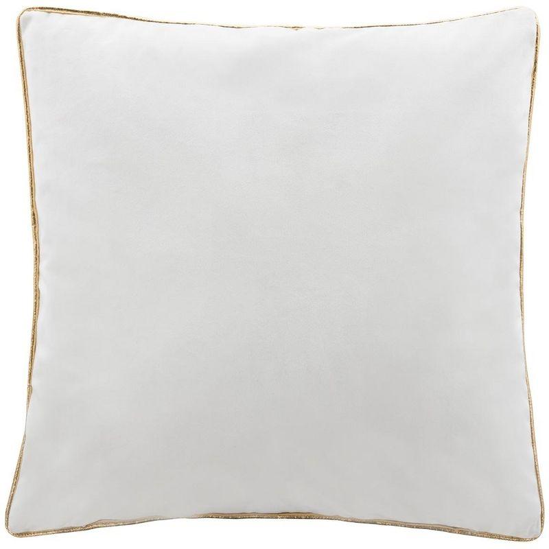 Wynter Pillow - White/Green/Red/Yellow - 18"X18" - Safavieh