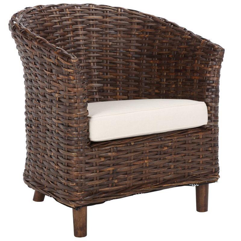 Omni Rattan Barrel Chair  - Safavieh