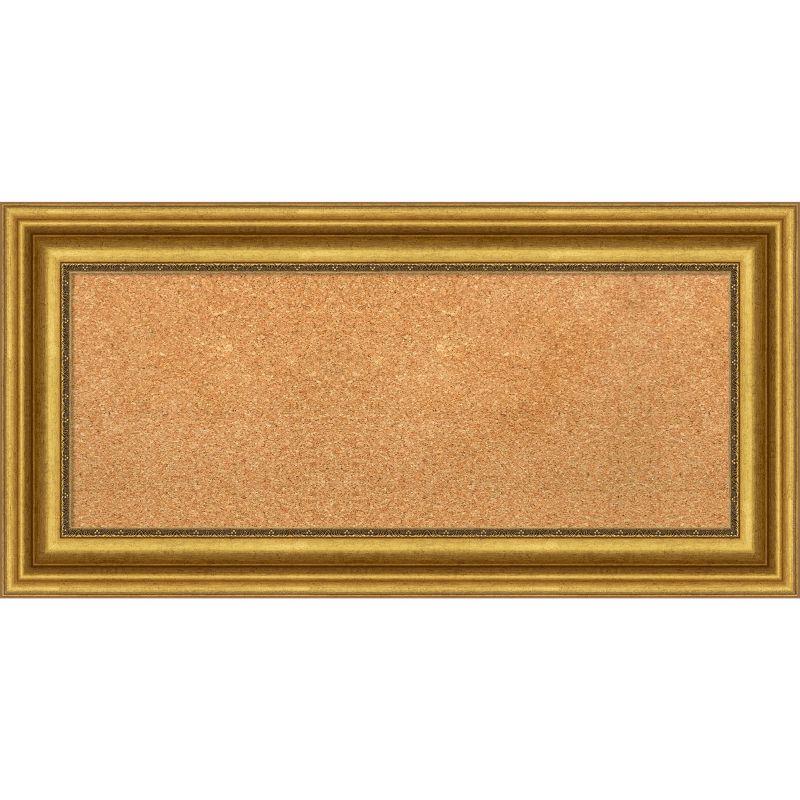 Amanti Art Parlor Framed Corkboard, Natural Cork