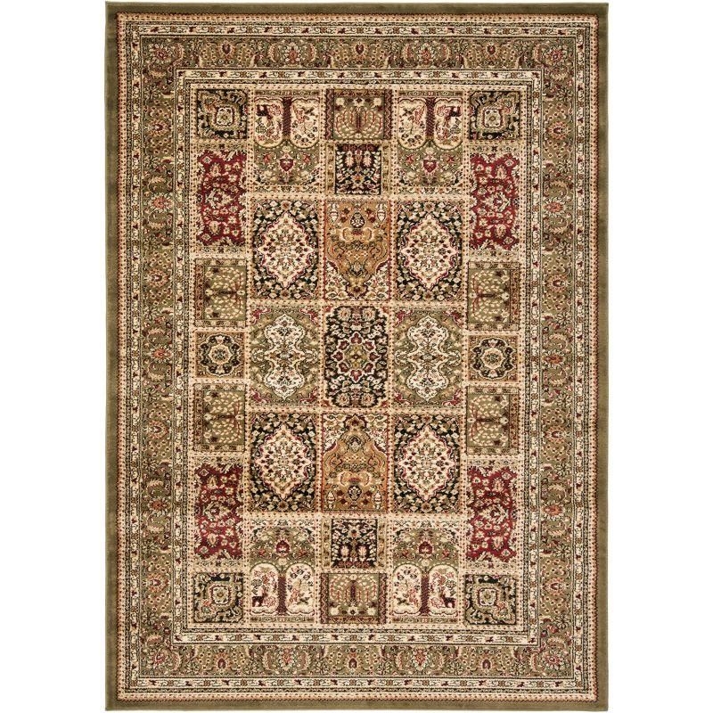 Lyndhurst LNH217 Power Loomed Area Rug - Multi/Green - 5'3"x7'6" - Safavieh.