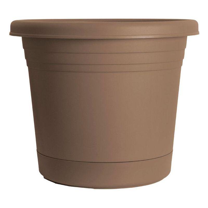 Cappuccino Polyresin Outdoor Planter with Smooth Finish