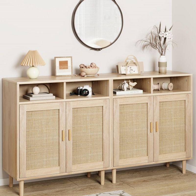 Set of 2 Sideboard Buffet Storage Cabinet