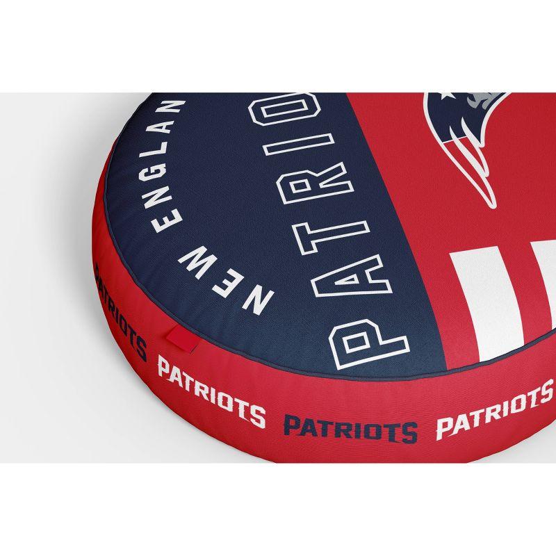 New England Patriots Red and Blue Circle Plush Pillow