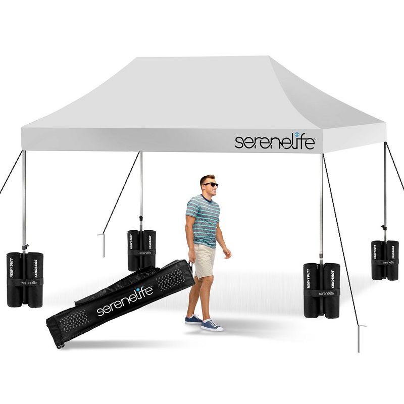 15 Ft. W x 10 Ft. D Steel Pop-Up Canopy