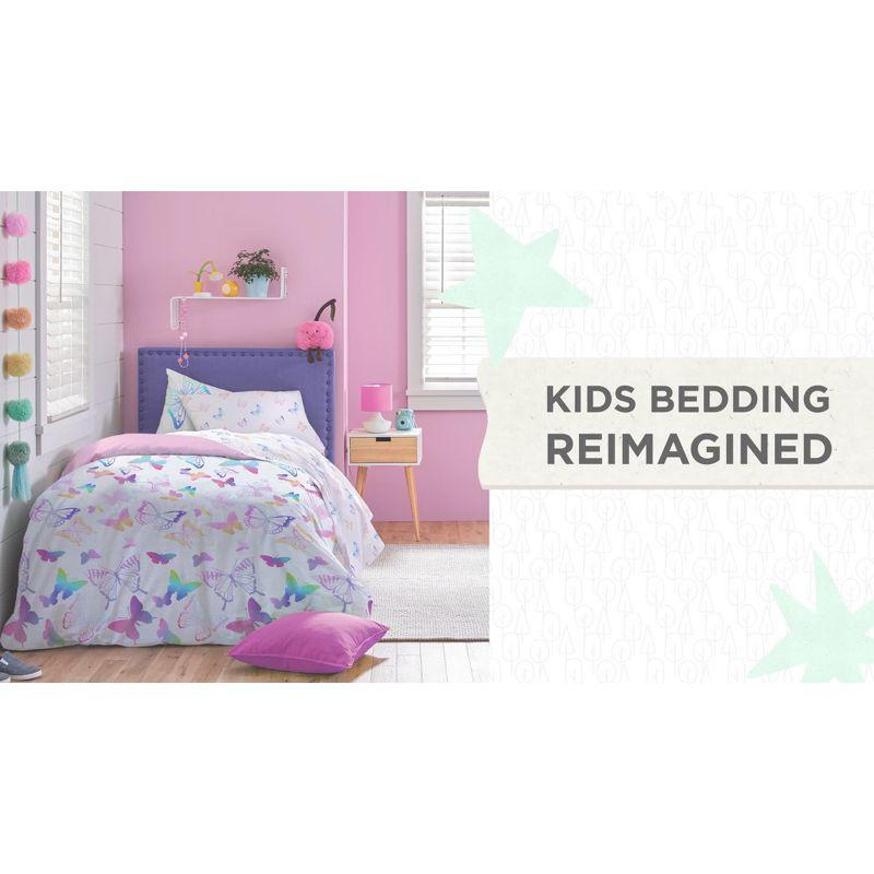 Saturday Park Ombre Butterflies 100% Organic Cotton Bed Set