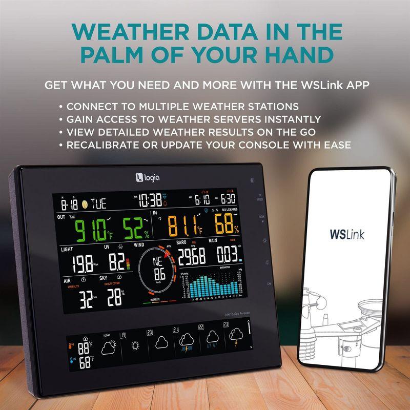 Logia 6'' Solar Powered Wireless Outdoor Weather Station