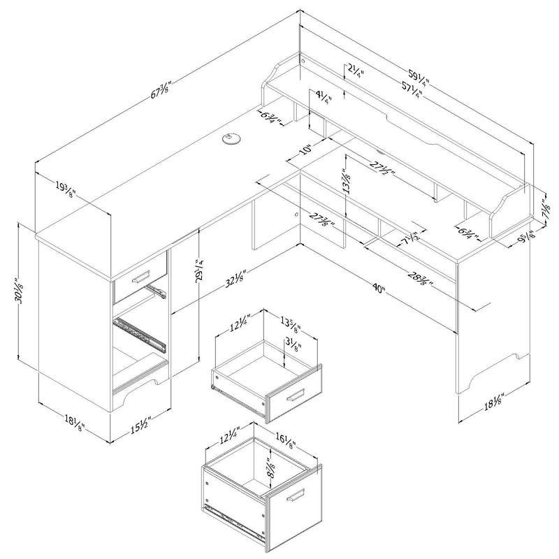 L-Shaped Computer Desk