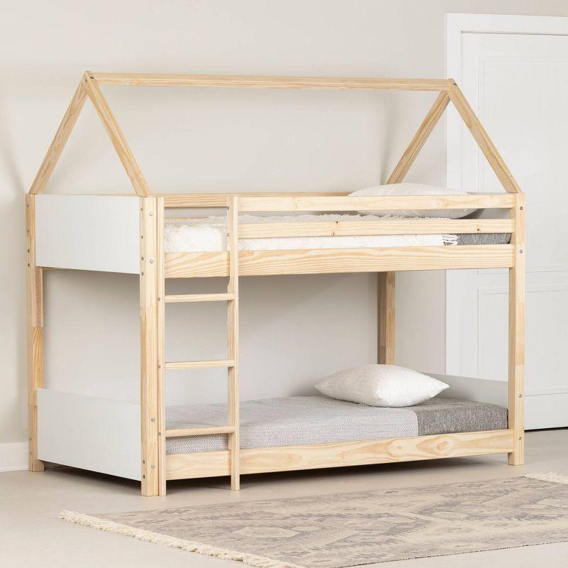 Sweedi House Kids' Bunk Beds White/Natural - South Shore