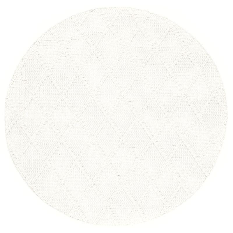 Natura NAT310 Hand Woven Area Rug - Ivory/Ivory - 8' round - Safavieh.