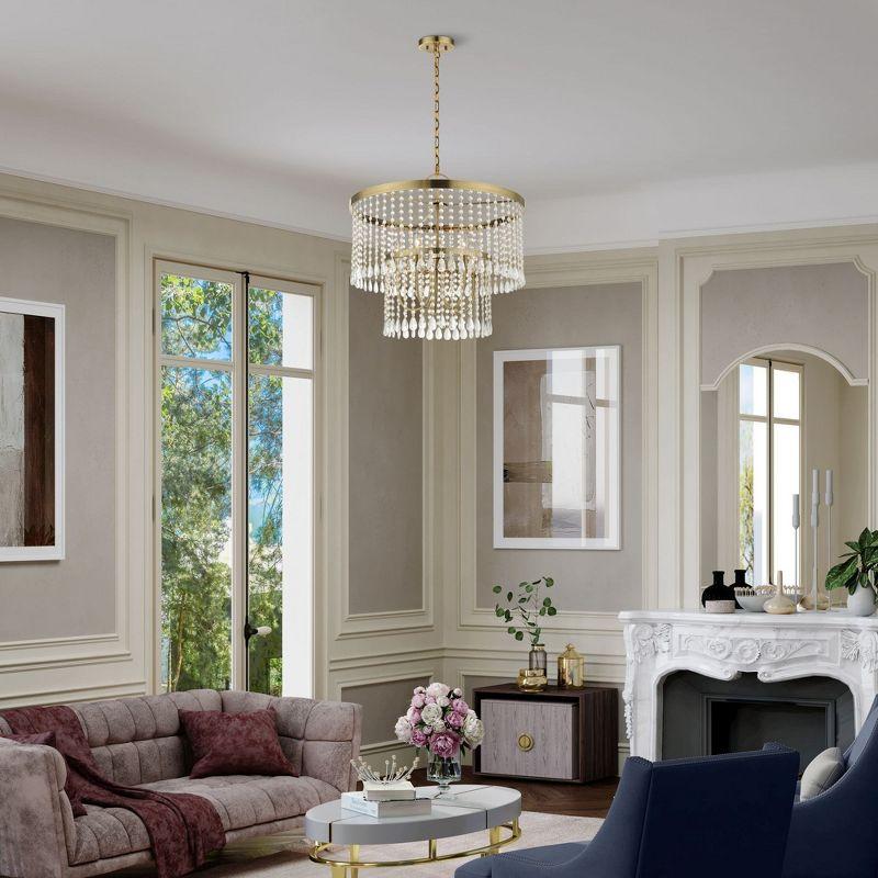 Livex Lighting Elizabeth 5 - Light Pendant in  Antique Brass