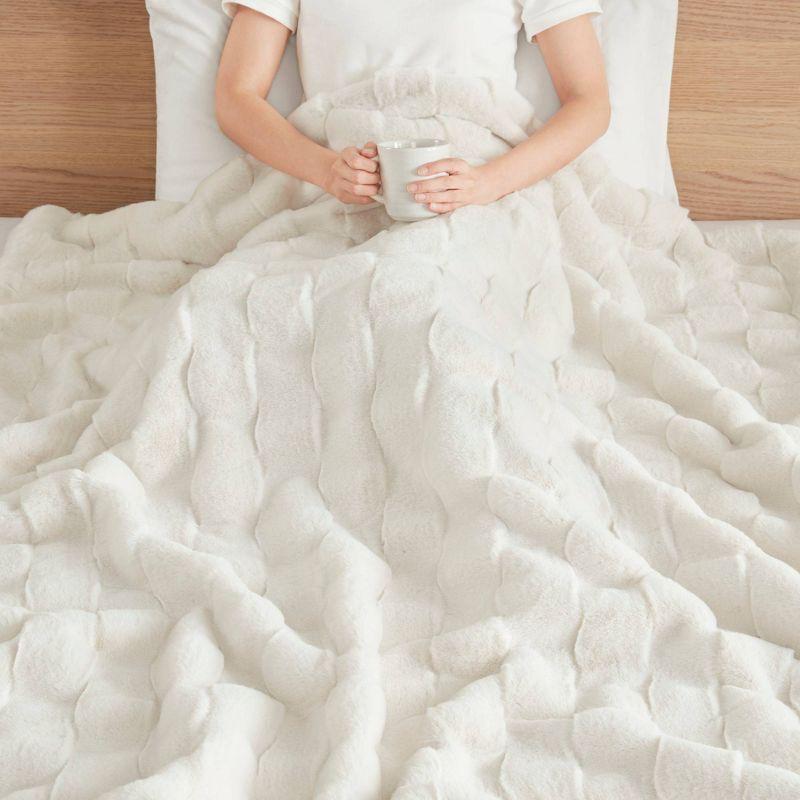 Madison Park Vivienne Faux Fur Throw & Reviews | Wayfair