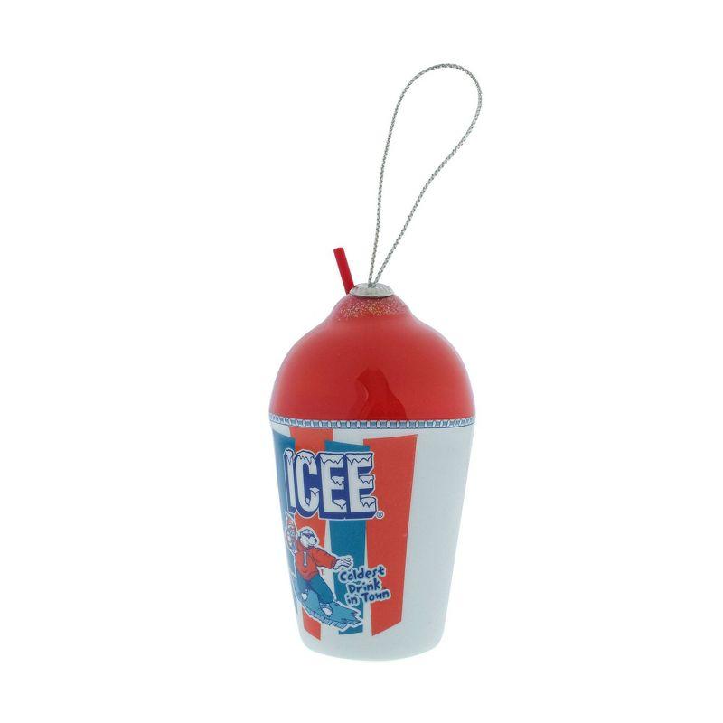 ICEE Cup Red and Blue Plastic Christmas Ornament