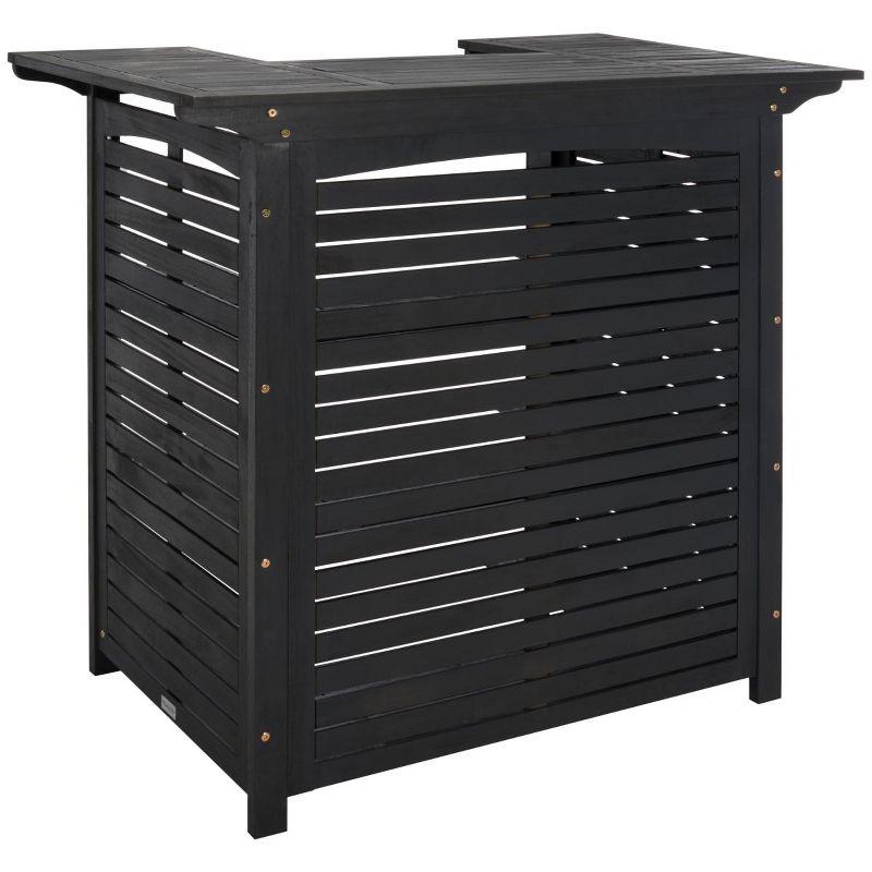 Monterey Patio Outdoor Bar Table - Black - Safavieh