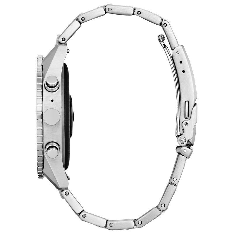 Citizen CZ Smart PQ2 Sport 44MM Touchscreen Smartwatch Stainless Steel Bracelet MX1010-59X