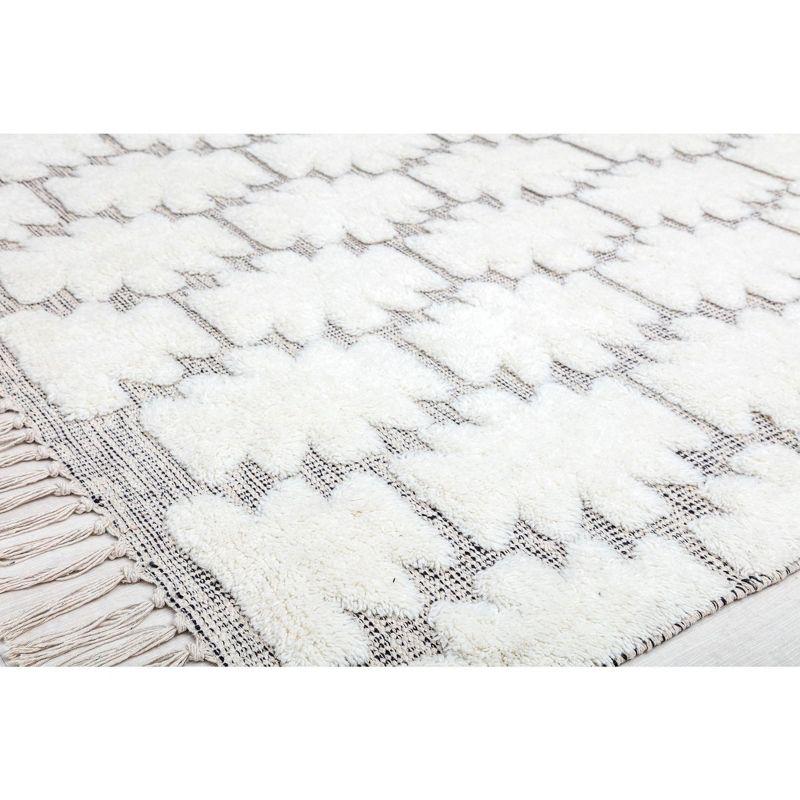 Rugs America Carter CR10A Bohemian Textured/Trellis Area Rug for Dining Room Rug Neutral Rug Living Room Rug Kitchen, 8'x10'