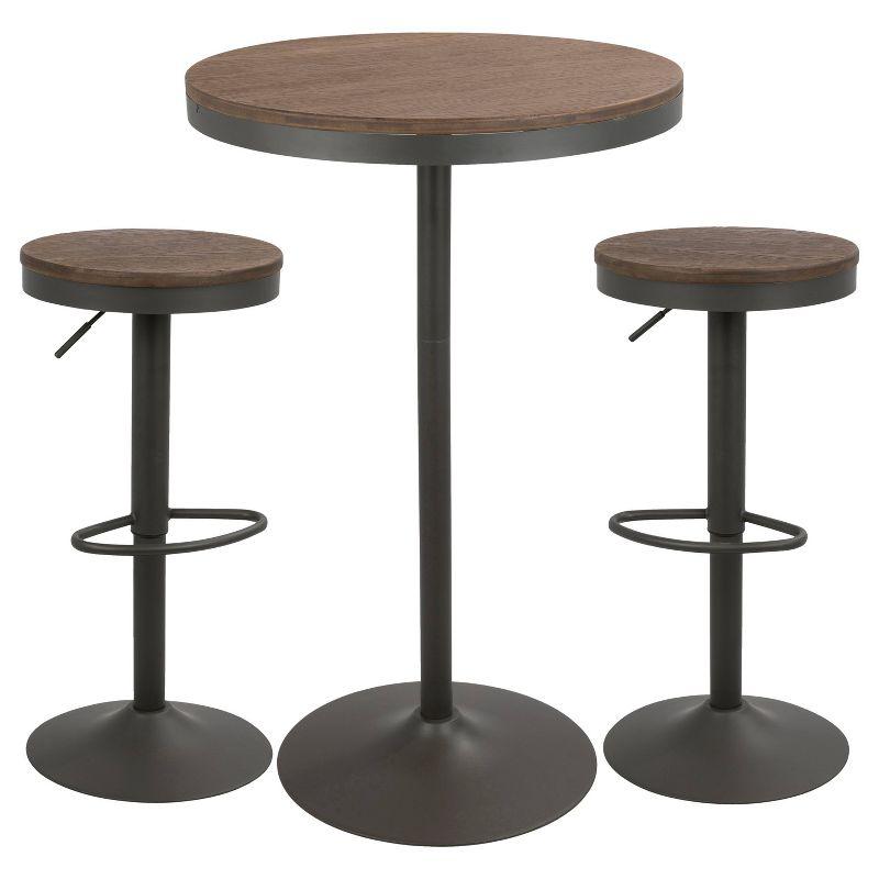 LumiSource 3pc Dakota Dining Set