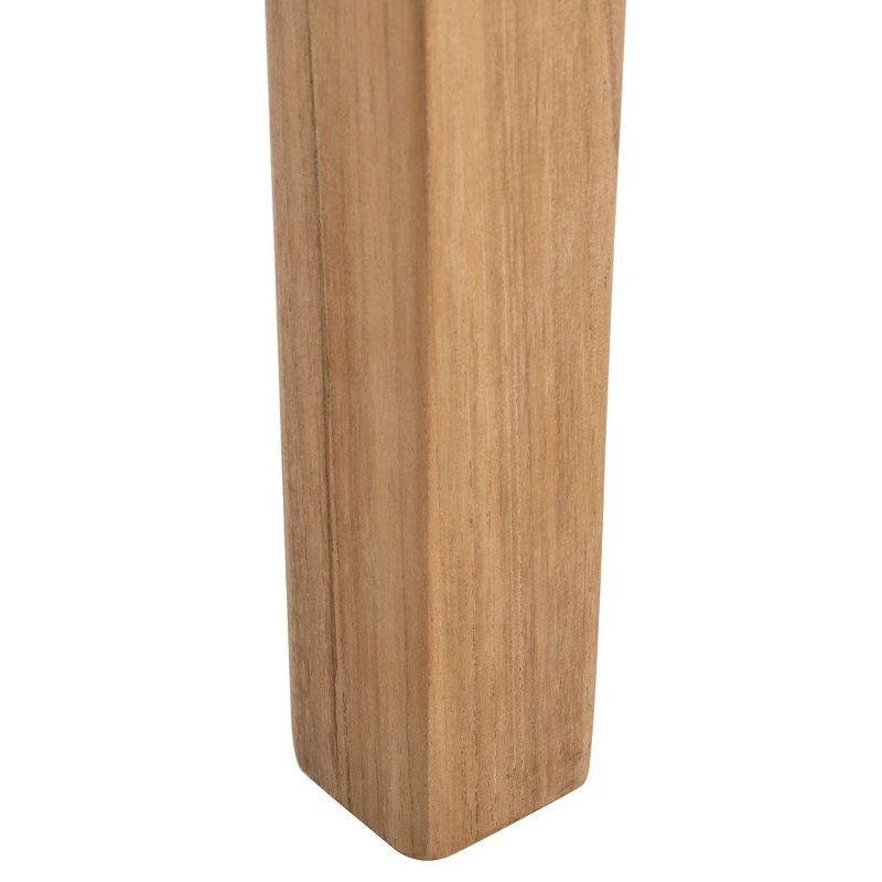 Capri Counter Stool - BST1009 - Natural Teak/White - Safavieh