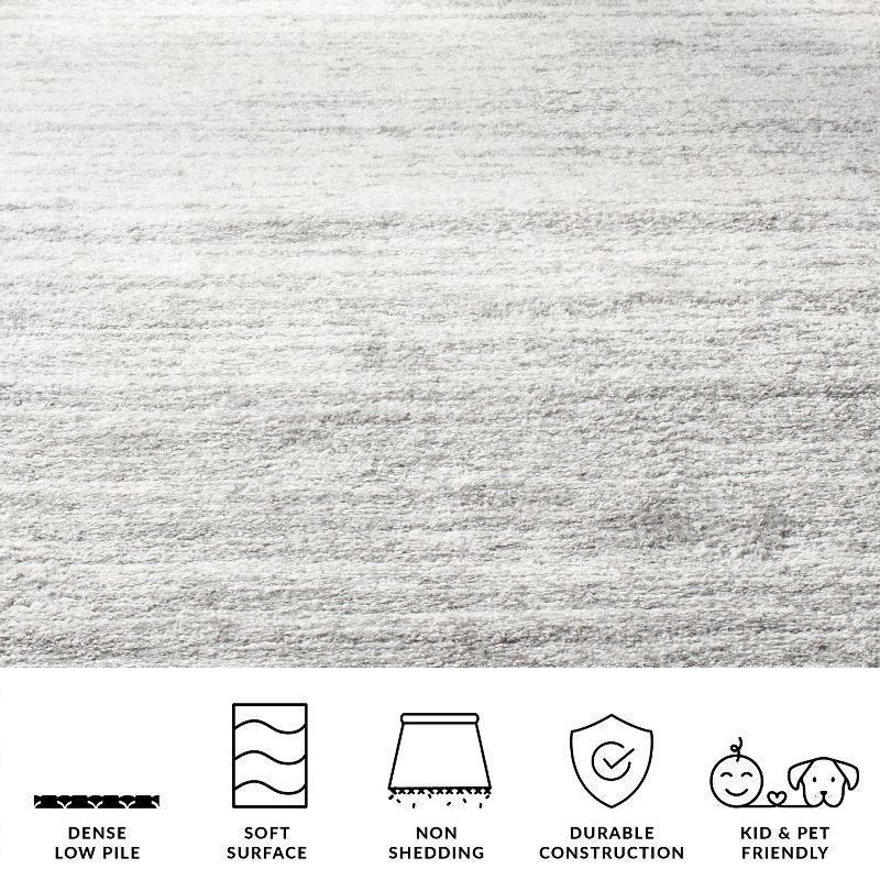 Adirondack ADR113 Non-Shedding Power Loomed Indoor Accent Rug - Ivory/Silver - 2'6"x4' - Safavieh
