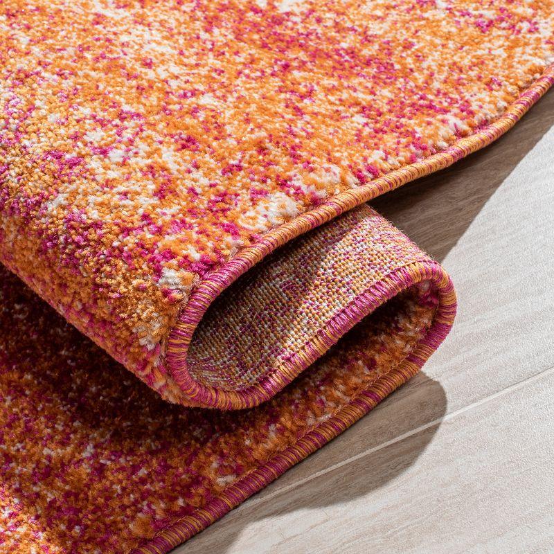 Evoke EVK272 Power Loomed Indoor Area Rug - Ivory/Orange - 4'x6' - Safavieh